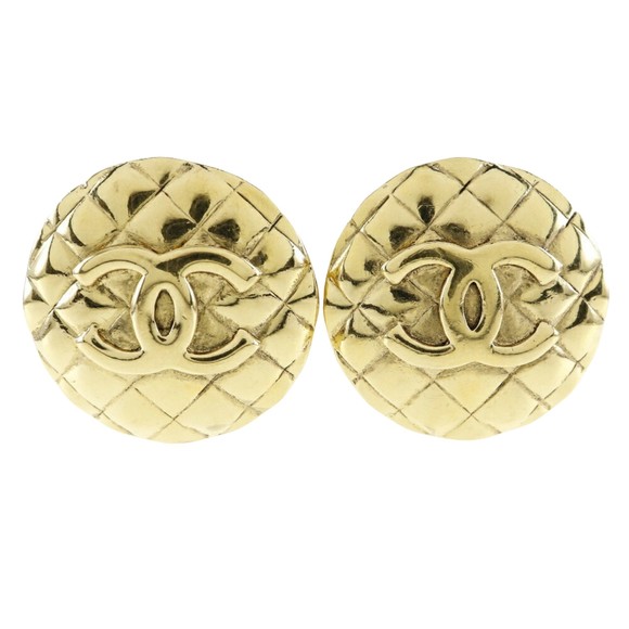 Chanel Coco Mark Gold Metal earring - Picture 1 of 7